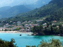 blue sea water in greece