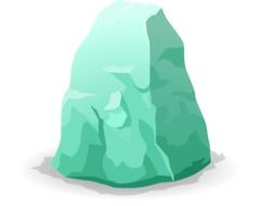 Drawing of iceberg over surface