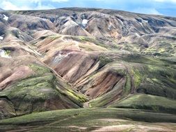 trail among unique mountains