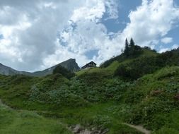 wooden mountain hut in Tyrol