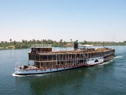 ship on the Nile River in Egypt