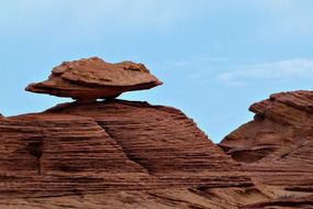 very beautiful red rock