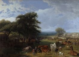 horses on pasture painting by jacques agasse