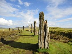 orkney island ring of brodgar summer scenery