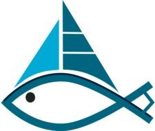 painted blue fish ship