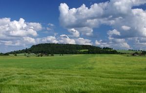 Landscape of the hills in Sweden