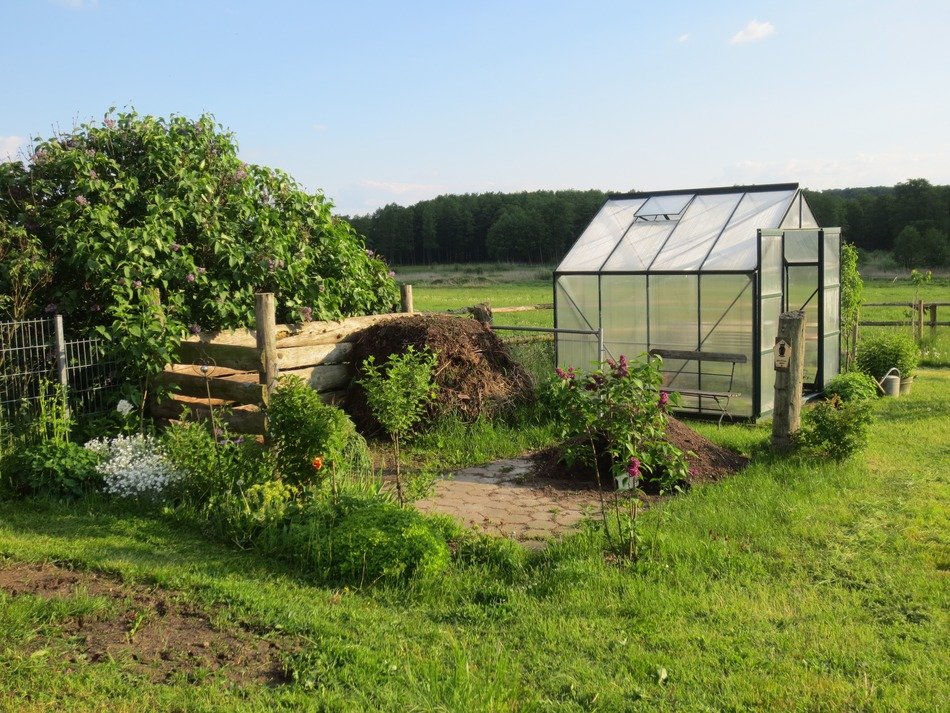 greenhouse in countryside in Germany