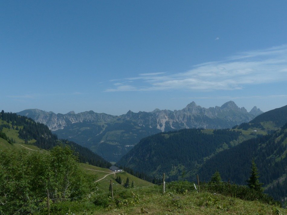 landscape on the background of the Allgäu Alps