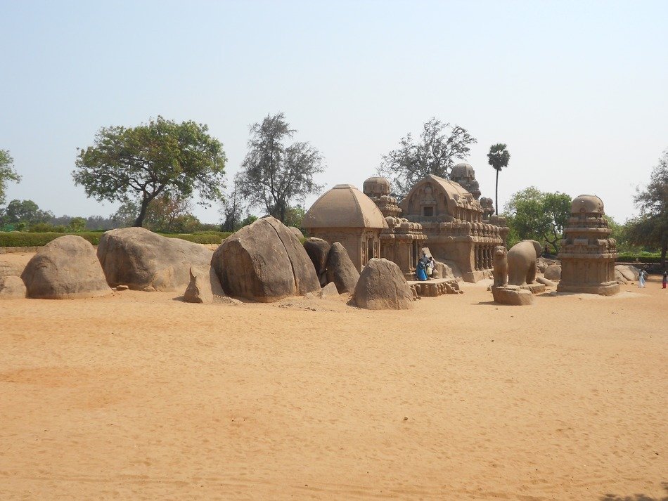 temple in the city of Mahabalipuram in india