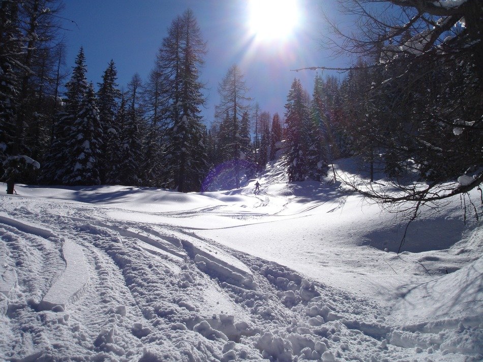 landscapes for ski tourism in italy