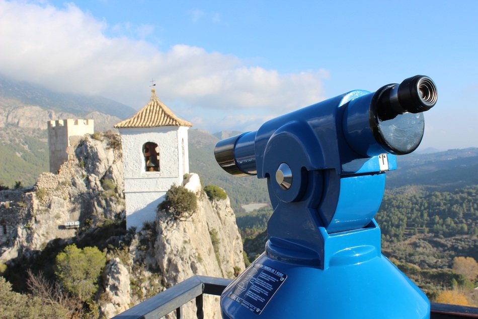 telescope on the mountain