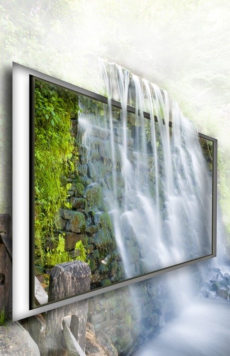 abstract image of waterfall