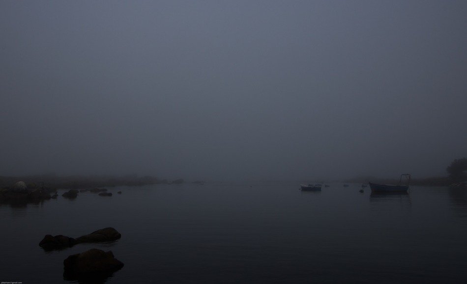 photo of fog over the oceans in Jacobs Bay