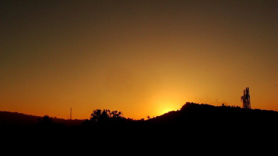 sunset over bangladesh