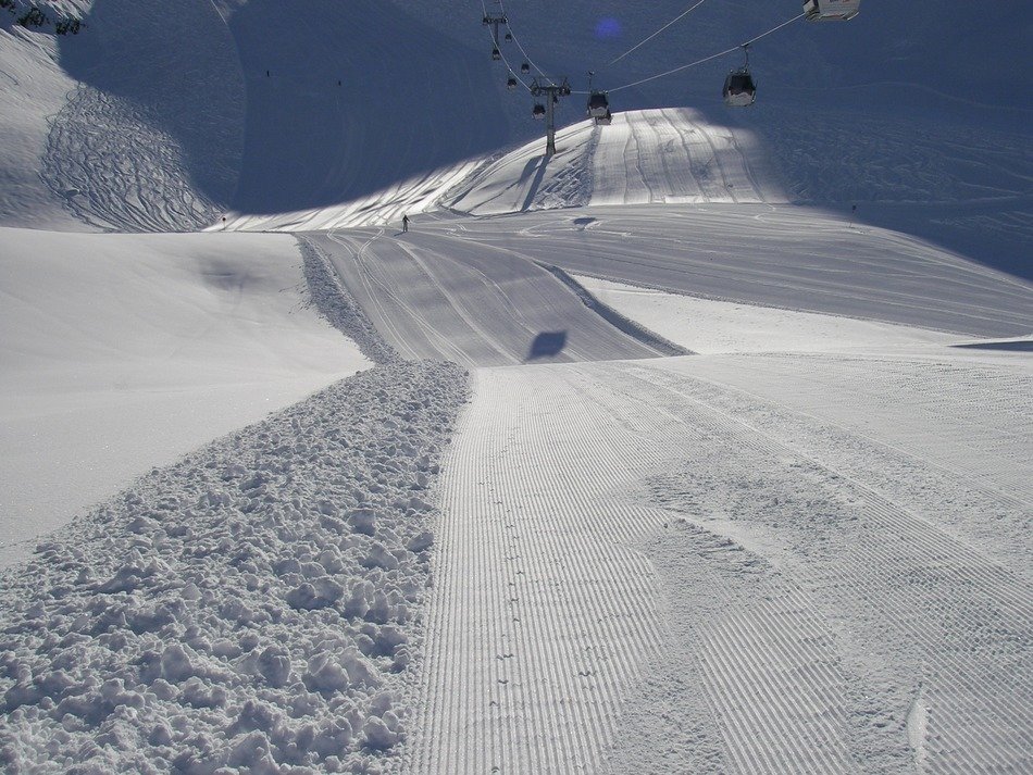 beautiful and delightful ski slope
