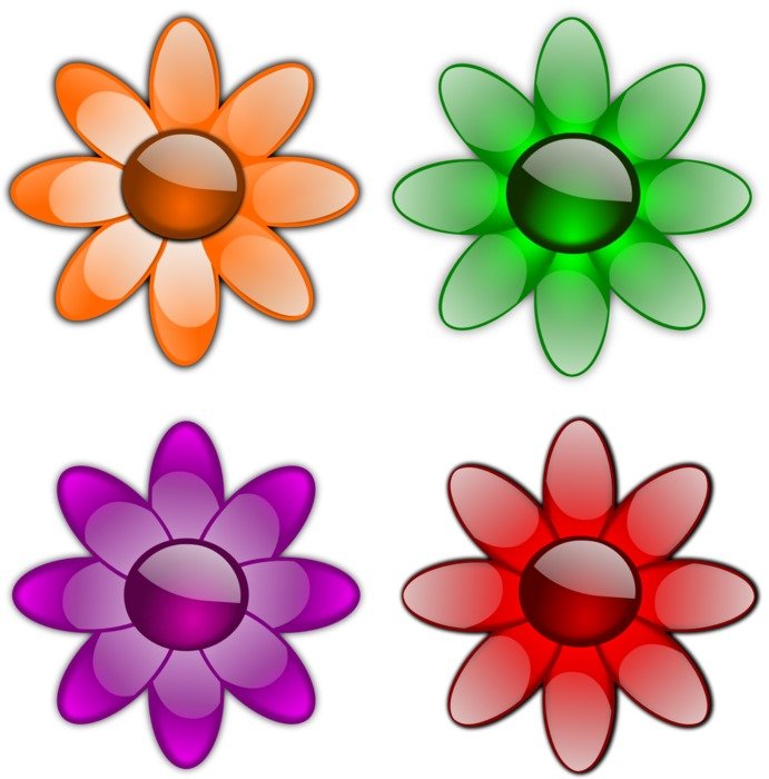 İllustration of Colorful flowers