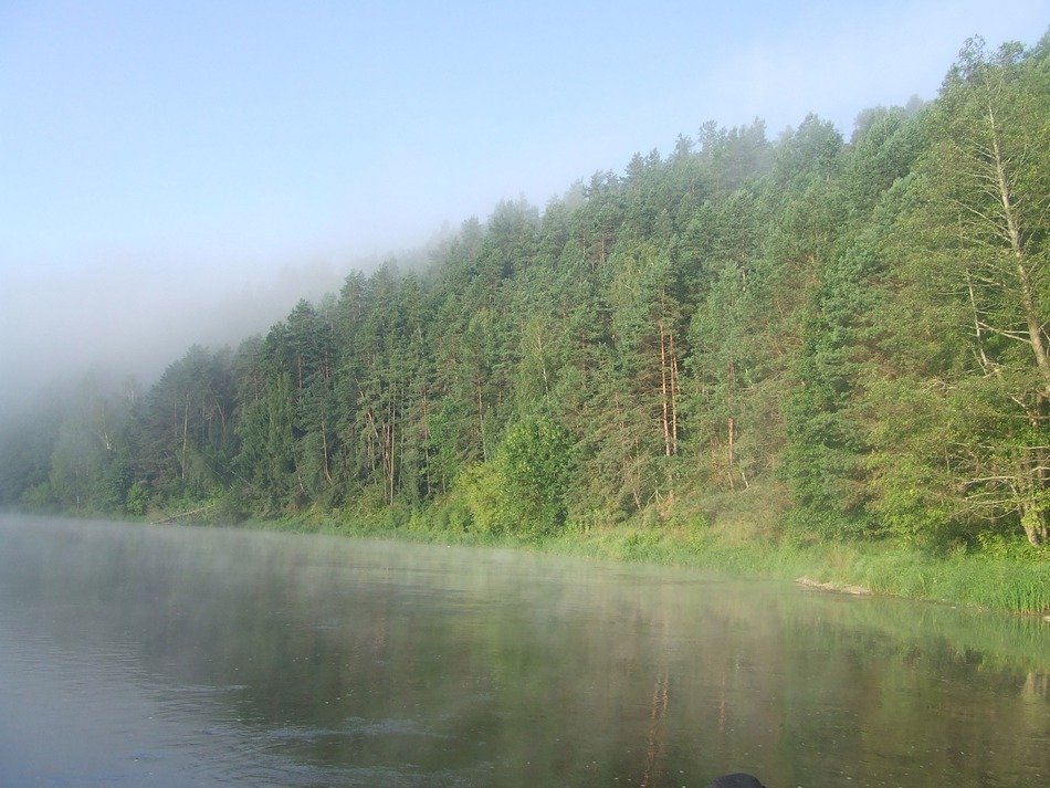 Neris river in Lithuania