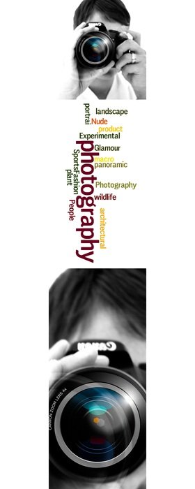 banner with photographer