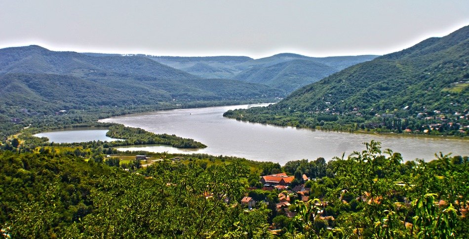 Visegrad viewd from the mountians, Hungary