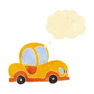 cartoon car with thought bubble N6