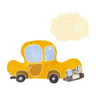 cartoon car with thought bubble N8