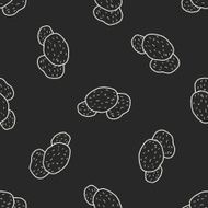 potato doodle seamless pattern background N3