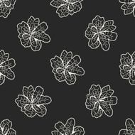 Cabbage doodle seamless pattern background N9