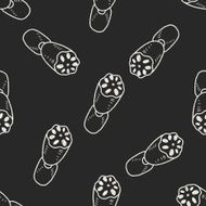 Lotus doodle seamless pattern background N2