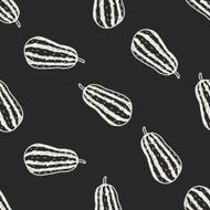 vegetable doodle seamless pattern background N7