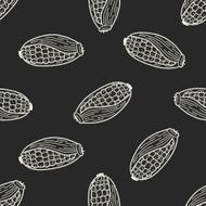 Corn doodle seamless pattern background N2