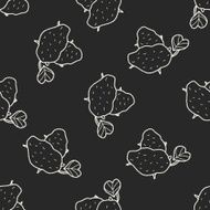 potato doodle seamless pattern background N4