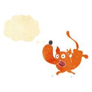 cartoon funny dog with thought bubble N2