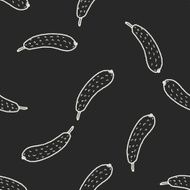 Gherkin doodle seamless pattern background N2