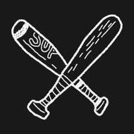 baseball bat doodle N7