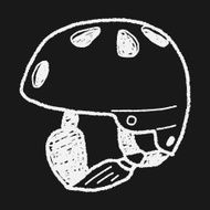 skate helmet doodle N7