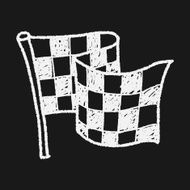 racing flag doodle N6
