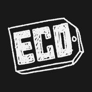 Environmental protection concept ECO tag doodle N8