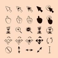 Doodle cursors 25 pieces
