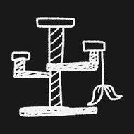 Pet cat tree doodle N10