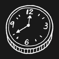 clock doodle N20