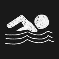 swimmer doodle drawing N6
