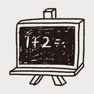 blackboard doodle drawing N10