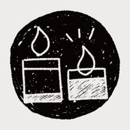 doodle candle N21