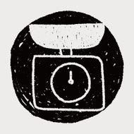 scale weight doodle drawing N9