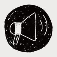 loudspeaker doodle drawing N5