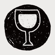 wine doodle drawing N13
