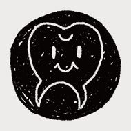 tooth doodle drawing N5
