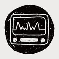 ECG doodle drawing N12
