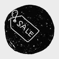 sale tag doodle drawing N5