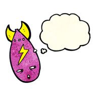 cartoon bomb with thought bubble N4